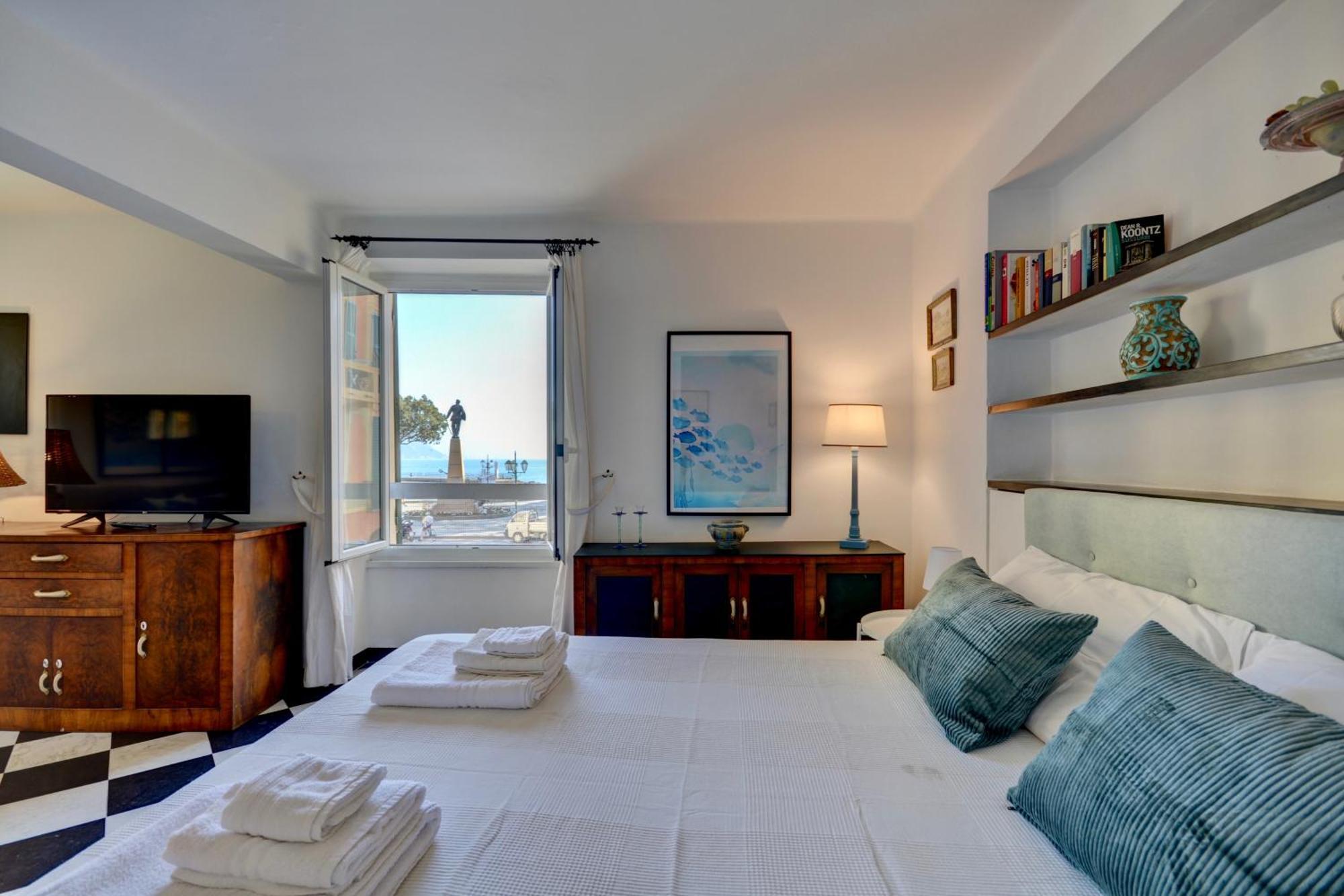 דירות סנטה מרגריטה ליגורה Balcony Sea View מראה חיצוני תמונה