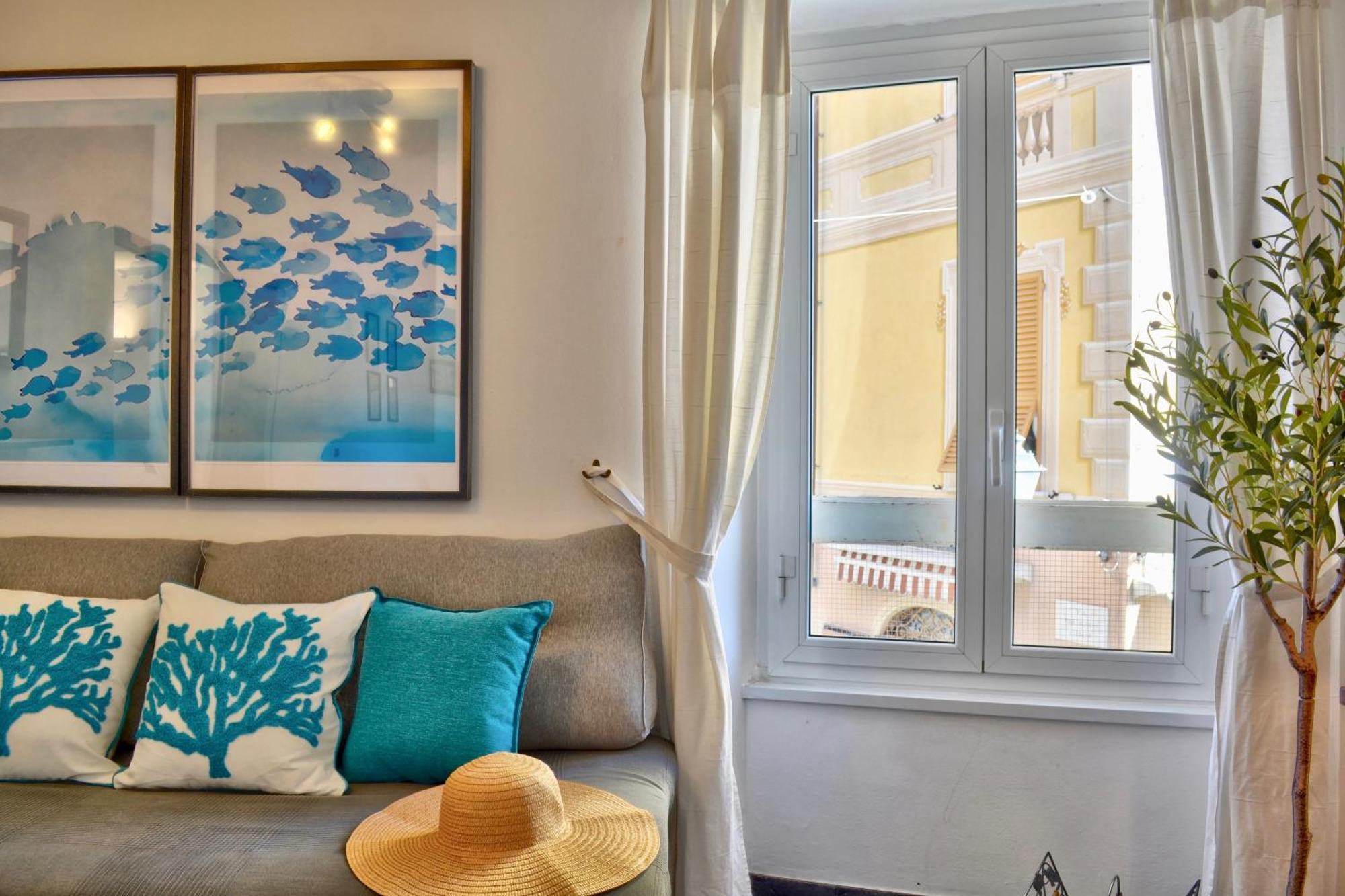 דירות סנטה מרגריטה ליגורה Balcony Sea View מראה חיצוני תמונה